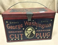 George Washington Lunch Box Tin