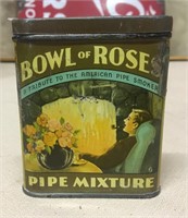 Bowl of Roses Pocket Tin, 3 1/2"H