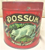 Possum Cigar Tin with Original Contents