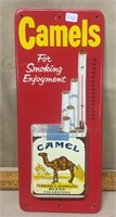 Camels Cigarette Tin Thermometer 13"H