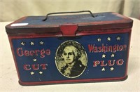 George Washington Miniature Size Lunch Box Tin