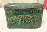 Falk High Grade Tobacco Tin, 7"L
