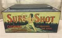 Sure Shot Tobacco Store Counter Tin, 15"L