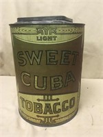 Sweet Cuba Cylindar Store Tin, 48 Packs, 11 1/2"H