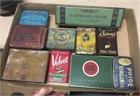 (10) Misc. Tobacco Tins, Various Conditions