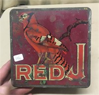 Red Jay Chewing Tobacco Box