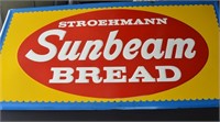 Sunbeam Bread sign 8ft x 3ft Orig Gauranteed Old