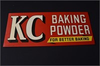 KC Baking Powder sign 12 x 18in 2 sided