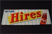 Hires Rectangle sign 1950 28 x 10in