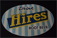 Hires (Oval) sign 30 x 20in