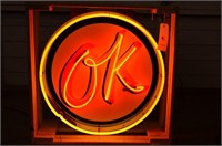 OK (round neon) sign 24in