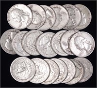 Washington Silver Quarters (20)