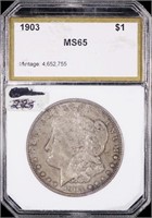1903 Morgan Silver Dollar (Slabbed)
