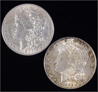 1900-o & 1902-o Morgan Silver Dollars