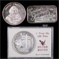 Silver Rounds & Ingot (3 total)