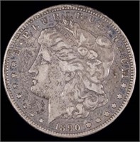1890-cc Morgan Silver Dollar (XF?)
