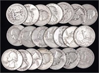 Washington Silver Quarters (21)