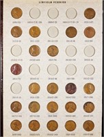 Partial Lincoln Cent Collection: 1909-73 (155)