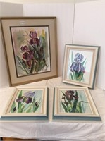 Watercolor Irises!