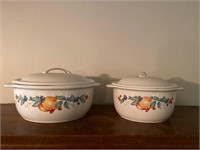 Covered Corelle Casserole Dishes