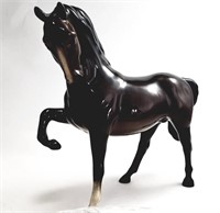ROYAL DOULTON HORSE STATUE Brown & Black Mane