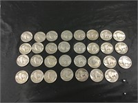31 Buffalo nickels