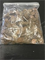 Large bag of wheat pennies