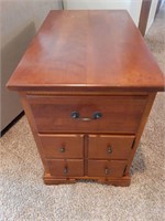 SOLID WOOD END TABLE CABINET