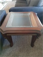 MATCHING PAIR OF SOLID WOOD END TABLES