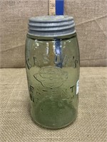 1858 Masons Green Fruit Jar
