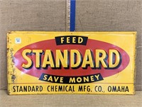 Standard Feed tin sign 24x12