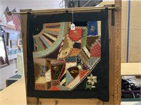 Crazy Quilt Wall hanging 24x25