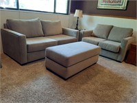 TAUPE 3 PIECE COUCH SET