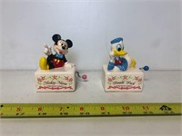 Vintage Mickey and Donald Music Boxes (working!)