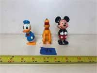 Vintage Disney Wind Up Toys, Mickey, Donald, Pluto
