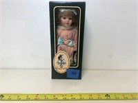 Geppeddo Blonde Porcelain Doll new in box