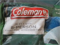 COLEMAN 8 PERSON TENT 15 FT X 12 FT