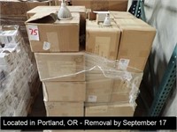 LOT, ASSORTED LED BULBS & FIXTURES ON THIS PALLET