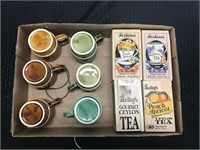 Cups & Wooden Tea Boxes