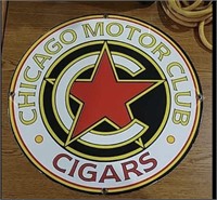 SSP Chicago Motor Club Cigar Sign