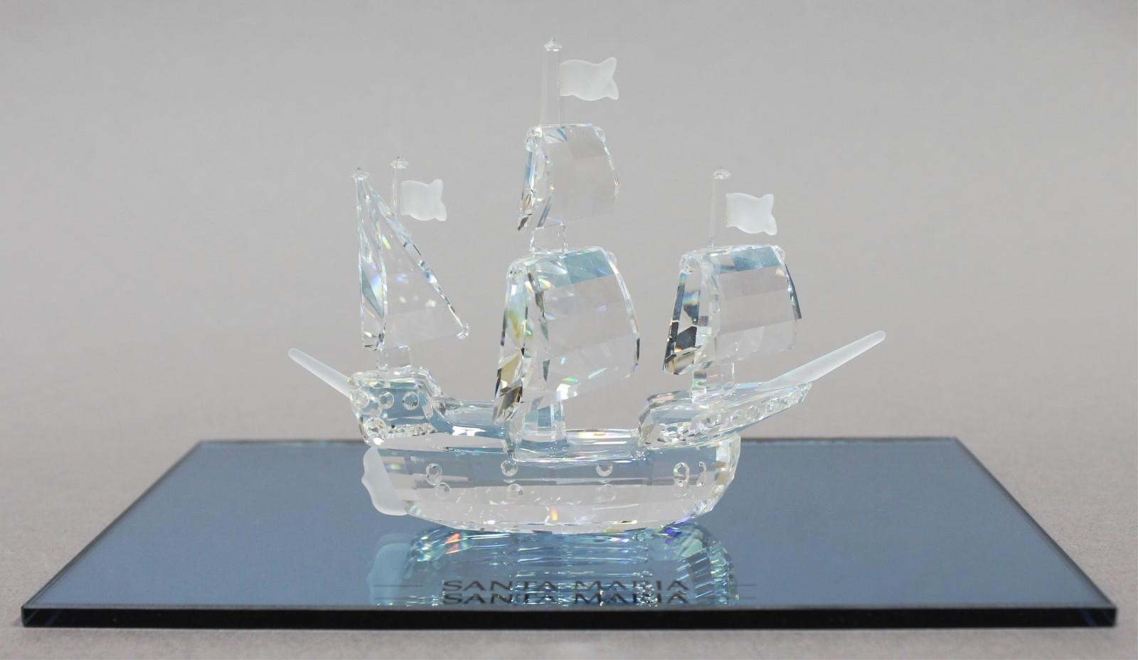 ongerustheid licentie Streng SWAROVSKI CRYSTAL SANTA MARIA SHIP FIGURE | Hodgins Art Auctions Ltd. /  Halls Auction Services