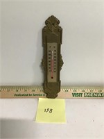 Vintage Brass thermometer wall mount