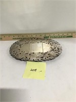 Vintage Silver Metal hot plate