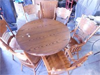 Beautiful Oak Dining Table And 6 Chairs