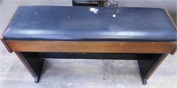 Piano Bench, Leather Top