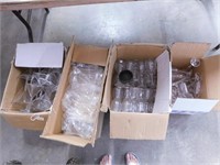 4 Boxes of Plastic Stemware