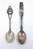 New Mexico & St Thomas Silver Collector Spoons