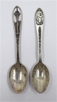 Seattle & Arkansas Sterling Silver Spoons