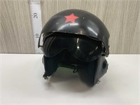 CHINESE AIR FORCE PILOTS HELMET WITH 2 LENSES