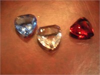 Swarovski Crystal Hearts 1 Inch Diameter